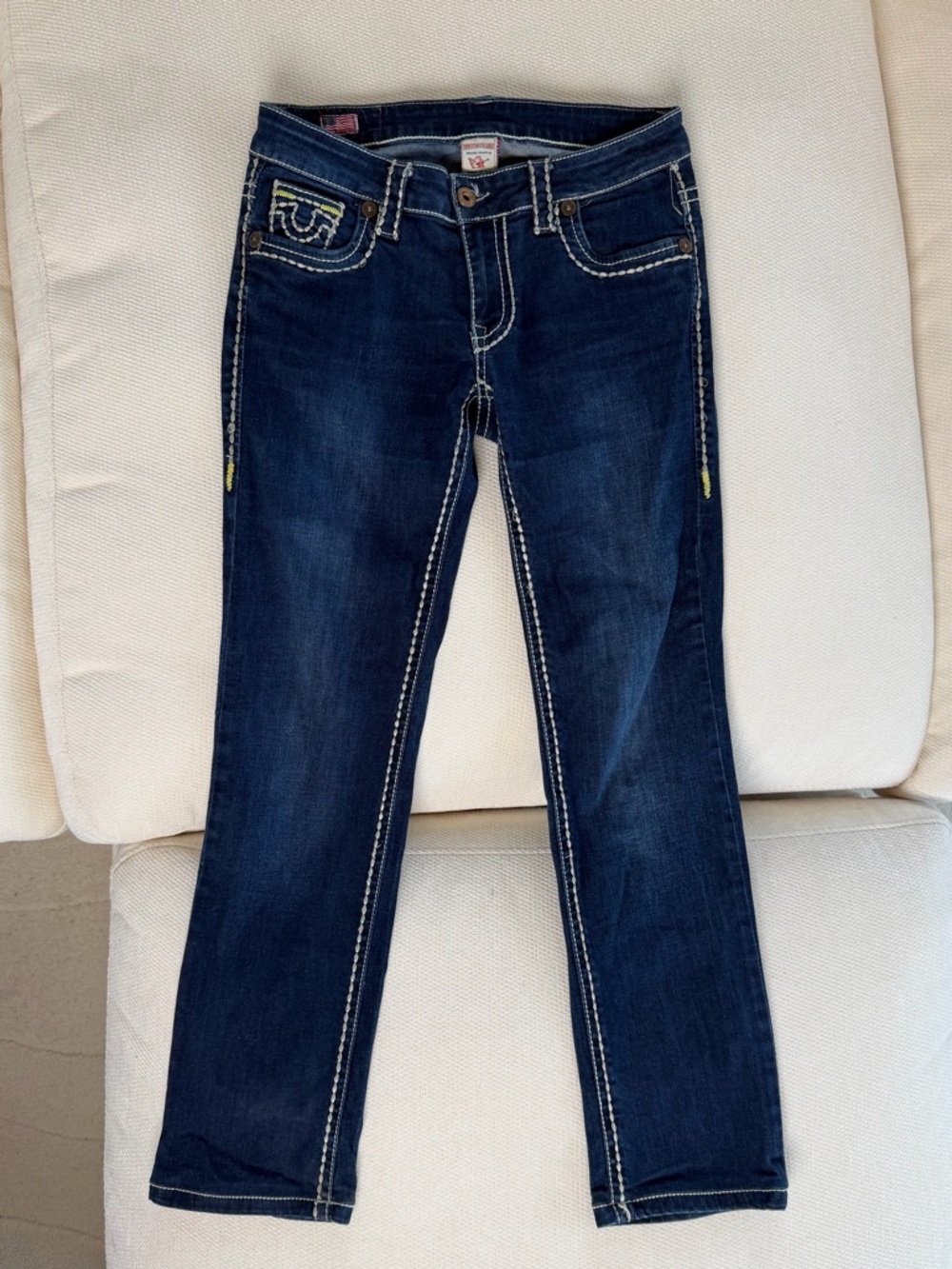 True Religion Women's Dark Indigo Skinny Jeans